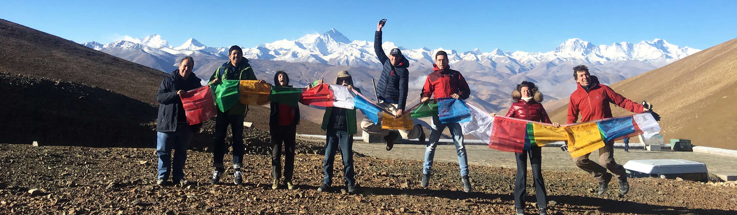 Enjoying the panorama of the Himalaya at Gawula Pass on Sino-Nepal Friendship Highway